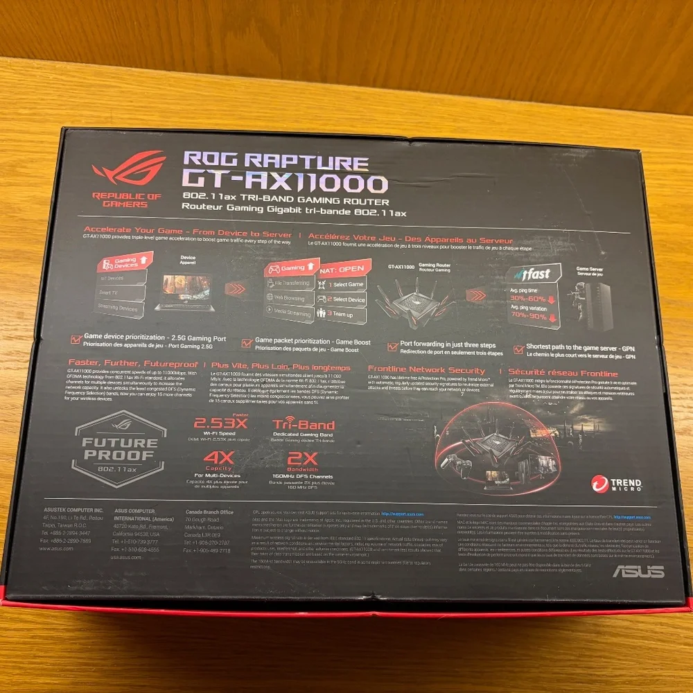 ASUS ROG Rapture GT-AX11000 Wi-Fi Router - Picture 3 of 3